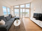 Panorama Premium Suite XL im Ferienhaus Urban mit Meerblick Sauna Strandkorb für 8 Erwachsene und 2 Kinder ab 3 J. 