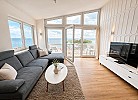 Panorama Premium Suite XL im Ferienhaus Urban mit Meerblick Sauna Strandkorb für 8 Erwachsene und 2 Kinder ab 3 J. 