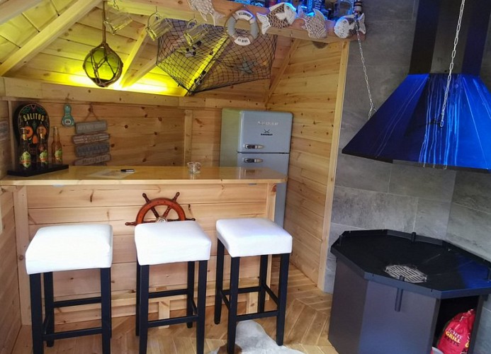 Sauna mit Bar