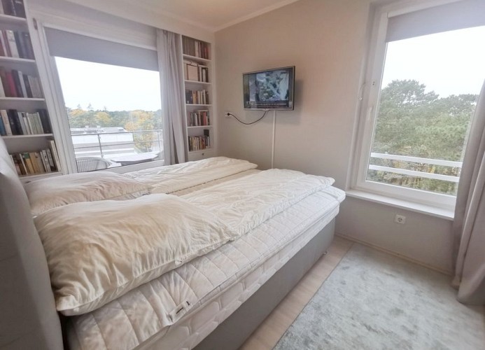 Obj 14 Carpe Diem ca 30 m zum Strand 2 Schlafzimmer Schwimmbad Sauna  2 TV WLAN  Balkon  für bis zu 4 Personen