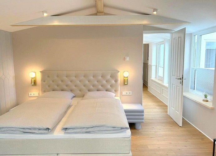 Panorama Suite XL im Ferienhaus Urban mit Meerblick Strandkorb für bis zu 10 Personen