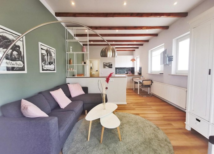 Ferienhaus  Urban  Fewo Backyard 2 Pers Terrasse WLAN gegenüber vom Strand
