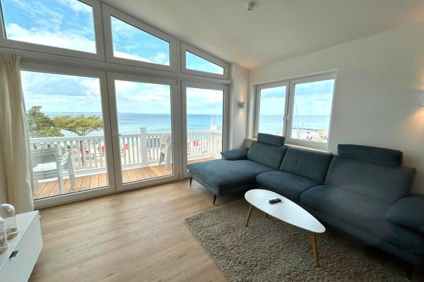 Panorama Suite XL im Ferienhaus Urban mit Meerblick Strandkorb für bis zu 10 Personen