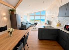 Panorama Suite XL im Ferienhaus Urban mit Meerblick Strandkorb für bis zu 10 Personen