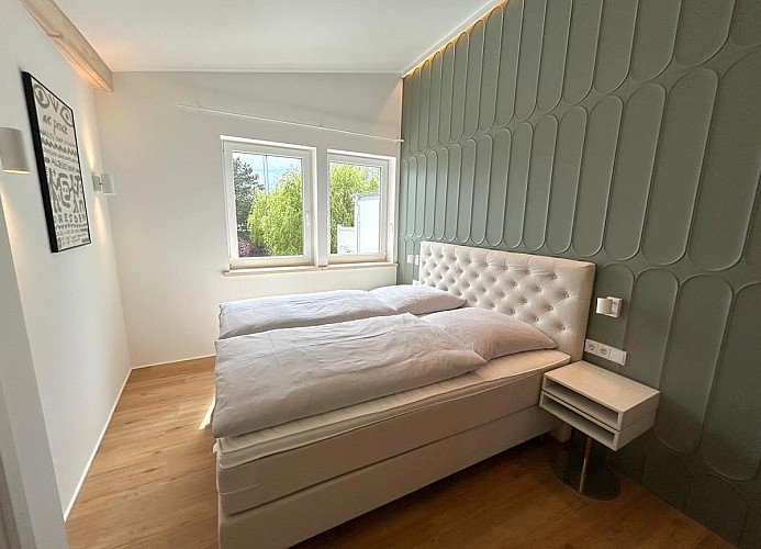 Panorama Premium Suite XL im Ferienhaus Urban mit Meerblick Sauna Strandkorb für 8 Erwachsene und 2 Kinder ab 3 J. 