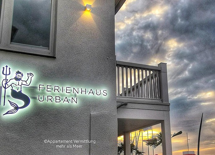 Ferienhaus Urban Fewo 40 | Beletage 2 bis 6 Personen mit Panorama Meerblick | WLAN gegenüber vom Strand