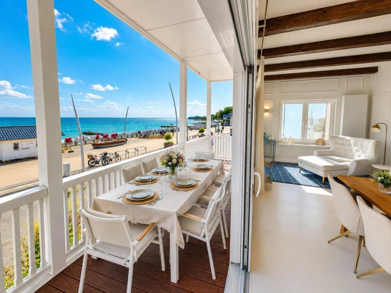 Ferienhaus Urban Fewo 40 | Beletage 2 bis 6 Personen mit Panorama Meerblick | WLAN gegenüber vom Strand