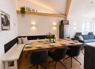 Panorama Premium Suite XL im Ferienhaus Urban mit Meerblick Sauna Strandkorb für 8 Erwachsene und 2 Kinder ab 3 J. 