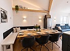 Panorama Premium Suite XL im Ferienhaus Urban mit Meerblick Sauna Strandkorb für 8 Erwachsene und 2 Kinder ab 3 J. 