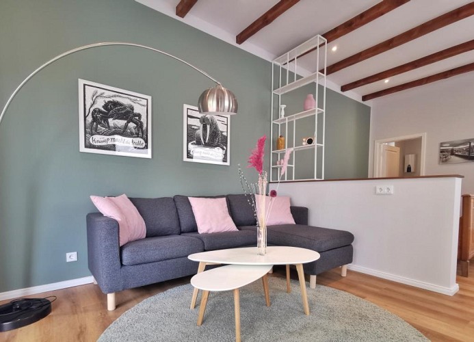 Ferienhaus  Urban  Fewo Backyard 2 Pers Terrasse WLAN gegenüber vom Strand