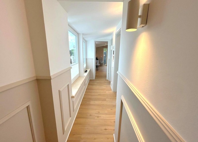 Panorama Suite XL im Ferienhaus Urban mit Meerblick Strandkorb für bis zu 10 Personen