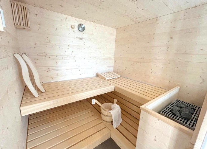 Panorama Suite XL im Ferienhaus Urban mit Meerblick Strandkorb für bis zu 10 Personen