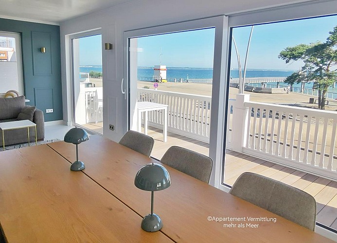 Ferienhaus Urban Fewo 40 | Beletage 2 bis 6 Personen mit Panorama Meerblick | WLAN gegenüber vom Strand