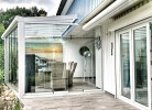 Wintergarten mit Terrassenheizer und Gasgrill