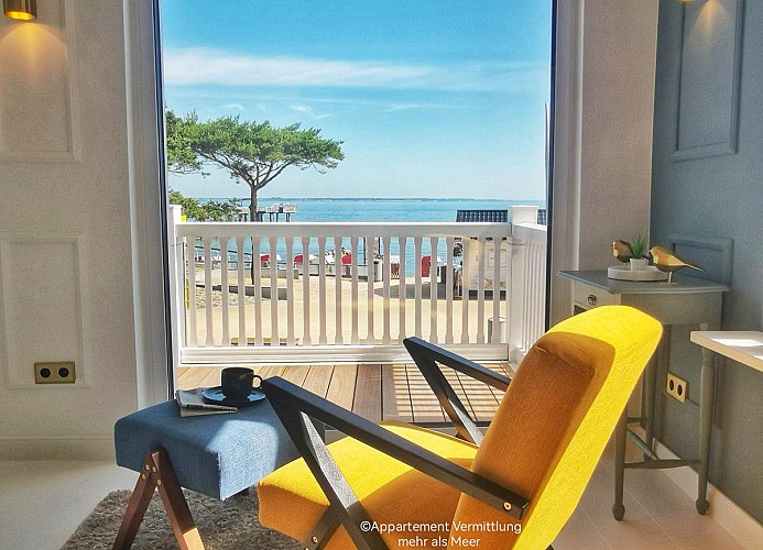 Ferienhaus Urban Fewo 40 | Beletage 2 bis 6 Personen mit Panorama Meerblick | WLAN gegenüber vom Strand
