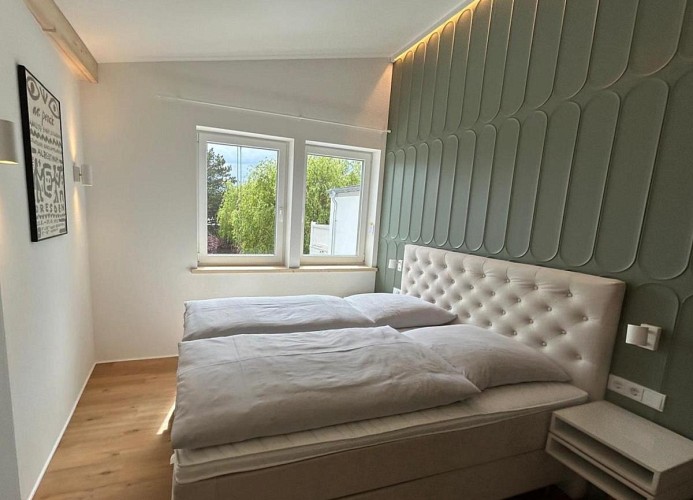 Panorama Suite XL im Ferienhaus Urban mit Meerblick Strandkorb für bis zu 10 Personen
