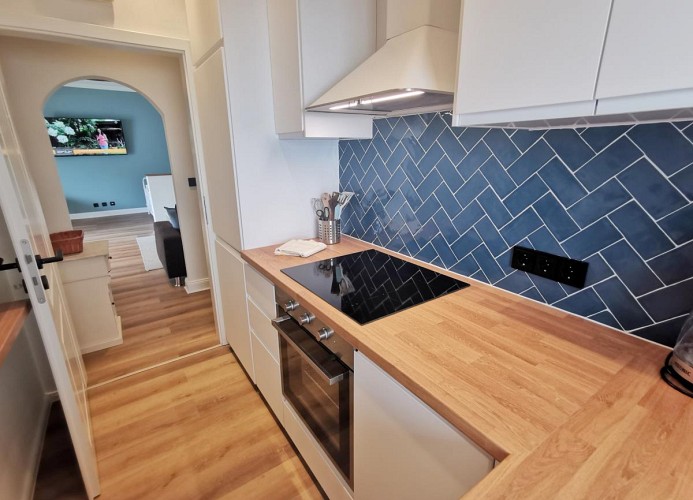 Ferienhaus  Urban  Fewo  Alte Backstube 2-4 Personen WLAN  20  m zum Strand Terrasse 