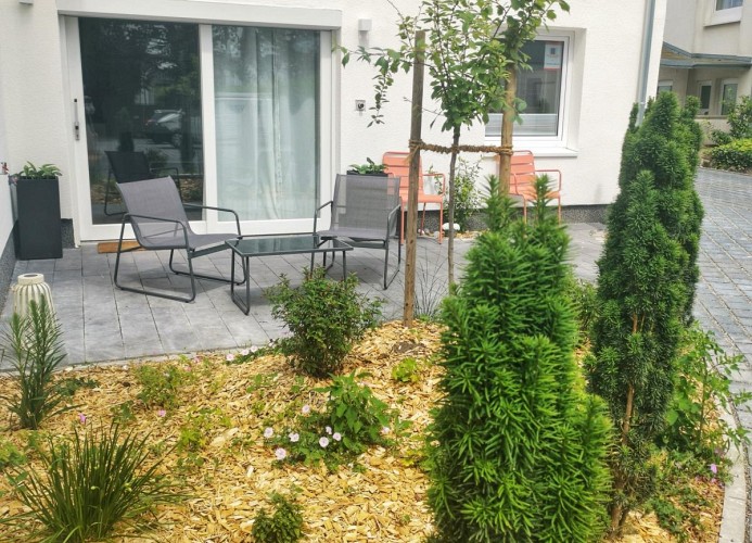 Ferienhaus  Urban  Fewo  Alte Backstube 2-4 Personen WLAN  20  m zum Strand Terrasse 
